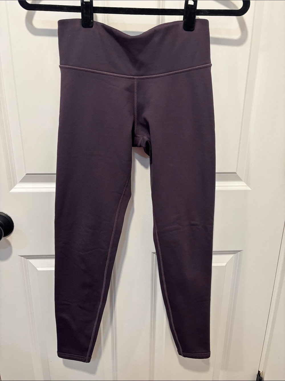 Athleta Fleece-lined Deep Plum Leggings Size Extra Small
